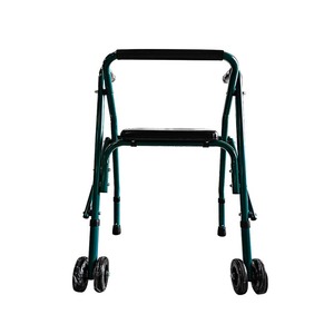 รถเข็นวิ่งออกกำลังกาย ยี่ห้อ Yikang รุ่น YK914L สีเขียวพีค็อก พร้อมที่นั่งและล้อ สำหรับผู้สูงอายุ - Product Image 4