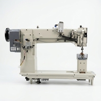 Machine à coudre à double aiguille à bras long CP-4460D pour matériaux lourds, idéale pour les coussins de sièges en cuir de l'industrie automobile