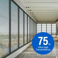 Écran vidéo LED transparent d'intérieur avec une densité de pixels de 3,9 mm, indice de protection IP43, haute luminosité, garantie de 5 ans pour utilisation dans les centres commerciaux