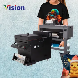 Custom Design T Shirt And Cup Printing Machine Dtf 60Cm Printer Live Imprimante Automatic T Shirt Dtf Printer