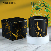 Bougie parfumée en céramique Offre Spéciale Grain de marbre Design de luxe