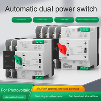 Commutateur de transfert automatique/basculant 2P 3P 4P manuel/automatique double mode avec interverrouillage pour système solaire photovoltaïque