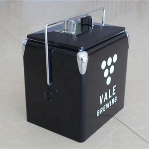 Metal cooler box auto frigorifero portatile dispositivo di raffreddamento del ghiaccio di pesca all'aperto fresco scatola di piccole dimensioni di ghiaccio Incubatore - Product Image 6