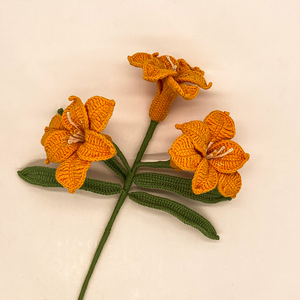 Decoración del hogar, barato, ganchillo <span class=keywords><strong>a</strong></span> mano, leche, algodón, lirio, adorno de tejer creativo, ramo de <span class=keywords><strong>flores</strong></span> de simulación - Product Image 5