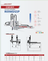 Bras robotisé 3 axes 5 axes entièrement servo pour injection, préhension de produits et de moules, et chargement de machines CNC
