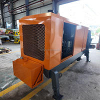 Sistema de Control de Bomba de Concreto Corey HBT50 de Alta Calidad, Motor de Gasolina de Alta Eficiencia, 120m Vertical