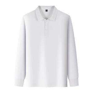 Commercio all'ingrosso camicia a manica lunga per gli uomini Logo personalizzato stampato ricamo tessuto semplice con decorazione a bottone formato XL - Product Image 6