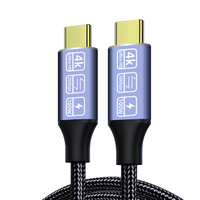 Câble Usb C PD 100W 20V 5A 4K Audio Vidéo 20Gbps Vitesse de transfert Usb 3.1 Gen2 Usb3.2 Type-c vers Type-c Câble pour iphone 15 Pro