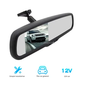 OEM Car Screens Video Safety Blind Spot 12V TFT LCD with 2AV Input Rear Reversing Rearview Display Bus HD 4.3inch Car Monitor