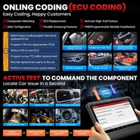 Versión 2025 LAUNCH X431 V V5.0 Pro, herramientas de diagnóstico de coche, escáner OBD, sistema completo, 37 reinicios, codificación ECU, prueba activa, 2 años gratis