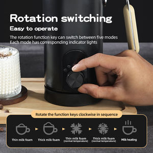 Mousseur à <span class=keywords><strong>lait</strong></span> électrique 4-en-1 en promotion <span class=keywords><strong>pour</strong></span> latte, chocolat chaud, café, expresso – Chauffe-<span class=keywords><strong>mousse</strong></span> avec boîtier en plastique <span class=keywords><strong>pour</strong></span> hôtels - Product Image 4