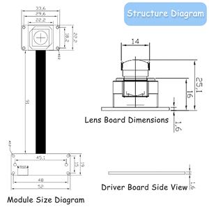 Завод OEM 12 МП 4K IMX577 30FPS HD промышленный модуль камеры AF FF RGB 100 градусов усовершенствованный CMOS датчик UVC мини-модуль камеры USB - Product Image 4