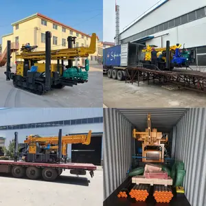 Fabrik Direkt vertrieb China Lieferant Tragbare KW300 Max. Tiefe 300 m Crawler Rotary Water Well Drilling Rig