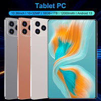 Tablet PC MTK Grande de 10.1 Pulgadas, Android 5G, 16+1TB, para Niños, con Teclado, Funda y Lápiz