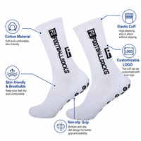 Chaussettes de football antidérapantes avec logo personnalisé, chaussettes de sport athlétiques, chaussettes de compression respirantes, vente en gros