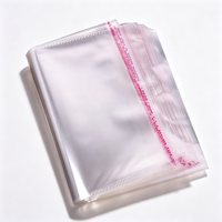 Sacs en plastique transparent OPP en gros avec fermeture adhésive personnalisée pour vêtements et emballages cadeaux