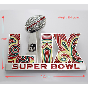 XILAI 2025 <span class=keywords><strong>Collier</strong></span> de football Super Bowl de Philadelphie, pendentif en métal de haute qualité en rhéinite, bijoux de sport hip-hop - Product Image 6