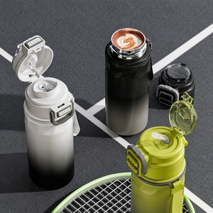 316 Inner Stainless Steel Insulated <b>Bottle</b> Large Capacity 2-in-1 <b>Straw</b> Cup Outdoor Portable Sports Water <b>Bottle</b> OEM ODM - Product Image 3