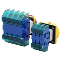 Interruptor Rotativo YiHe 20A 500V, 1NO1NC, Rotación de 90°, IP41, Plástico ABS + Contactos de Latón, Terminal de Tornillo, Control de Motor
