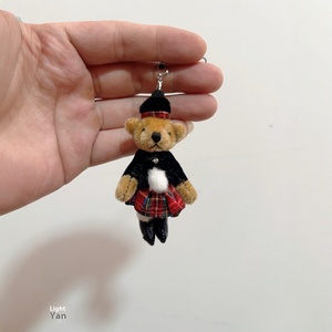 Corée du Sud 2.5 pouces Mini ours femelle britannique ours en peluche musée ligne <span class=keywords><strong>liste</strong></span> originale en peluche PP coton pour le soulagement du Stress pour - Product Image 1