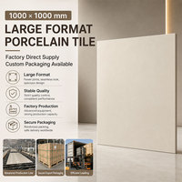 Carrelage en porcelaine marbrée moderne brillant 1000x1000, grande dalle pour sol, mur, usage extérieur