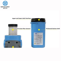 16Bar Laser Cutting Air Compressor Parts ATS Precision Filter F0020/46/70 Pemisah Minyak dan Air Udara Terkompresi