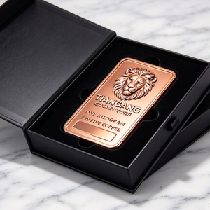 Ideal Gift 1 Kg Fine <b>Copper</b> Bullion Bar Custom Pattern Souvenir Business Present Collection Decoration <b>Ornament</b> - Product Image 6
