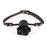Équipement de Contrainte BDSM de Marque OEM, Balle de Bouche en Silicone Ajustable, Design Respirant pour Sexe Anal