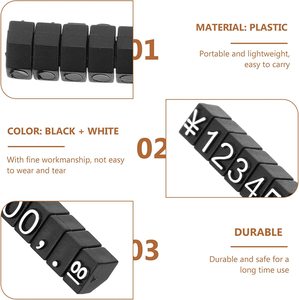 Blocs d'affichage de <span class=keywords><strong>prix</strong></span> multi-devises - Design moderne portable et amovible pour les marchés de détail mondiaux - Product Image 4