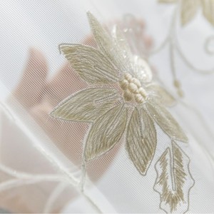 ผ้าม่านลูกไม้สีพื้นสไตล์นอร์ดิกโมเดิร์น สีขาวโปร่งแสง สำหรับห้องนั่งเล่น ห้องนอน ตกแต่งบ้าน ผ้าม่านกั้นห้อง - Product Image 4