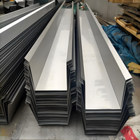 Gouttières de toiture en acier inoxydable 304/316L en forme de U, antistatiques, pour eaux pluviales, conformes à la norme ASTM, à trous ronds/carrés, polyvalentes