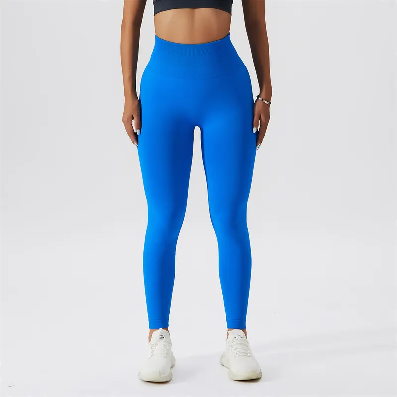 Nahtlose Leggings weicher Stoff enge Yoga hosen Hintern heben hoch tailliert für Frauen nahtlose Scrunch Legging