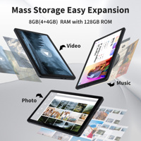 Tablette Android 14 Haute Vitesse 11 Pouces A523 4 Go 128 Go 1280*800 Incell PC Tablette Wifi 6 Avec Double Caméra