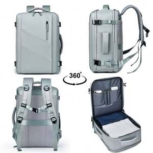 Mochila Ligera Unisex para Portátil con Compartimento para Zapatos, Gran Capacidad, Material de PU Impermeable, Cierre de Cremallera para la Escuela y Viajes - Product Image 2