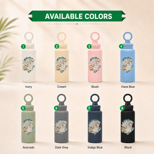 Vacuum Insulated Stainless Steel Travel Water Bottle Magnetic Phone Mount Lid Custom Shell Pattern Multiple Capacity Options - Product Image 4