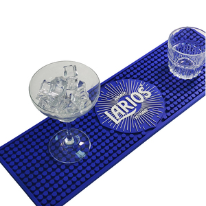 Printed Silicone PVC Pub Mat Rubber Beer Spill Pad <b>Bar</b> <b>Runner</b> Drip Tray Non Slip Service Mat Table Pad Coaster for Cafes - Product Image 1