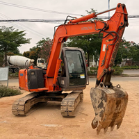 Mini-excavatrice Hitachi ZX70 d'occasion, moteur Isuzu de 7 tonnes, excellent état de machine, pour exportation mondiale