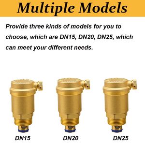 Évent de purge d'air <span class=keywords><strong>automatique</strong></span> en laiton avec filetage NPT mâle de 1/2 "pour système de chaleur de chaudière de <span class=keywords><strong>radiateur</strong></span> d'eau chaude - Product Image 3