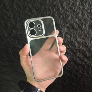 Coques de téléphone portable transparentes mates en PC avec protection d'objectif, argent, orange, noir, antichoc, protection intégrale pour OnePlus Ace 6 - Product Image 3