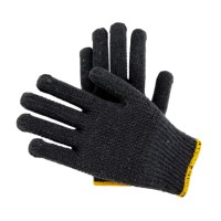 Guantes de Algodón para Logística de Almacén y Agricultura, Recubiertos con Puntos Negros, Resistentes a la Abrasión, Absorbentes del Sudor