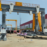 Transport de gros équipements Installation de gros transformateurs ou hélices Grue à portique hydraulique