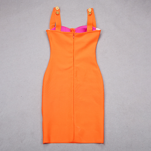 Minivestidos ajustados informales a la moda para mujer, vestido de cóctel sexy para fiesta de banquete con botón - Product Image 3