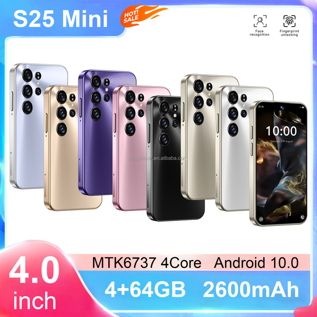 Brand New S25 Mini Phone 4.0 Inch 4GB+64GB HD Camera Mini Android Dual SIM Smartphone With Multiple Colors Available