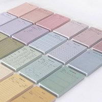 50 feuilles/carnet Blocs-notes personnalisés colorés, notes adhésives, grand format, bloc-notes mignon, bloc-notes pour l'école, cadeau, logo personnalisé