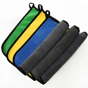 50x80cm 1200 Gsm Dual Twist Loop Twisted Pile Ultra Thick Edgeless Microfiber Car Drying Towel For Auto Detailing Car Care Wash
