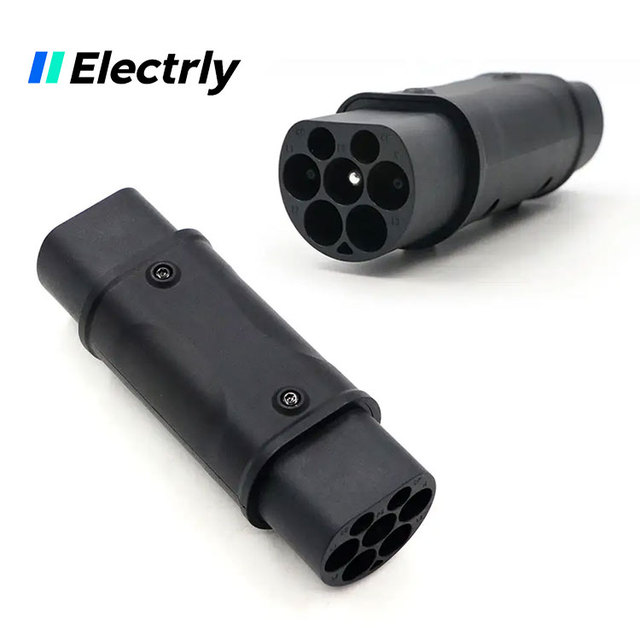 Electrly 11KW Best Type 1 to Type 2 Electric Car Ev Charging 11KW Electric Car Adapter with CE