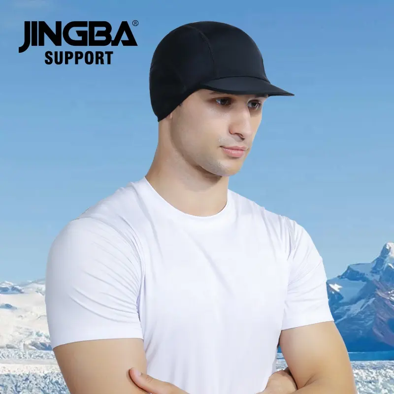 Jingba Dropshipping Cycling Hiking Cap Ademende Warme Zon Proof Helm Liner Cap Hoed Thermische Voering Winddicht Met Zonneklep