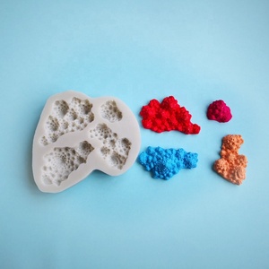 แม่พิมพ์ซิลิโคนรูปปะการังเครื่องมือทำขนมแบบทำมือสำหรับทำเค้กคุกกี้ช็อกโกแลตฟองดองมารีน - Product Image 2