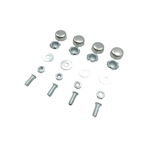 Tornillos para matrícula Fei Rong de acero inoxidable con tapa grande recta para reemplazo y reparación de vehículos - Product Image 3