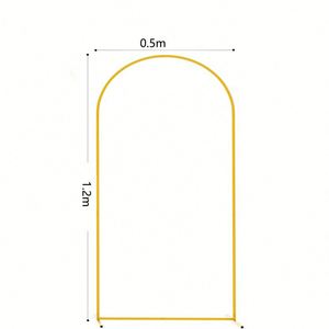 3PCS/Set Gold White Black Fashionable Wedding Arch <b>Backdrop</b> <b>Stand</b> Metal Customized Size Baby Shower Outdoor Birthday Decoration - Product Image 4